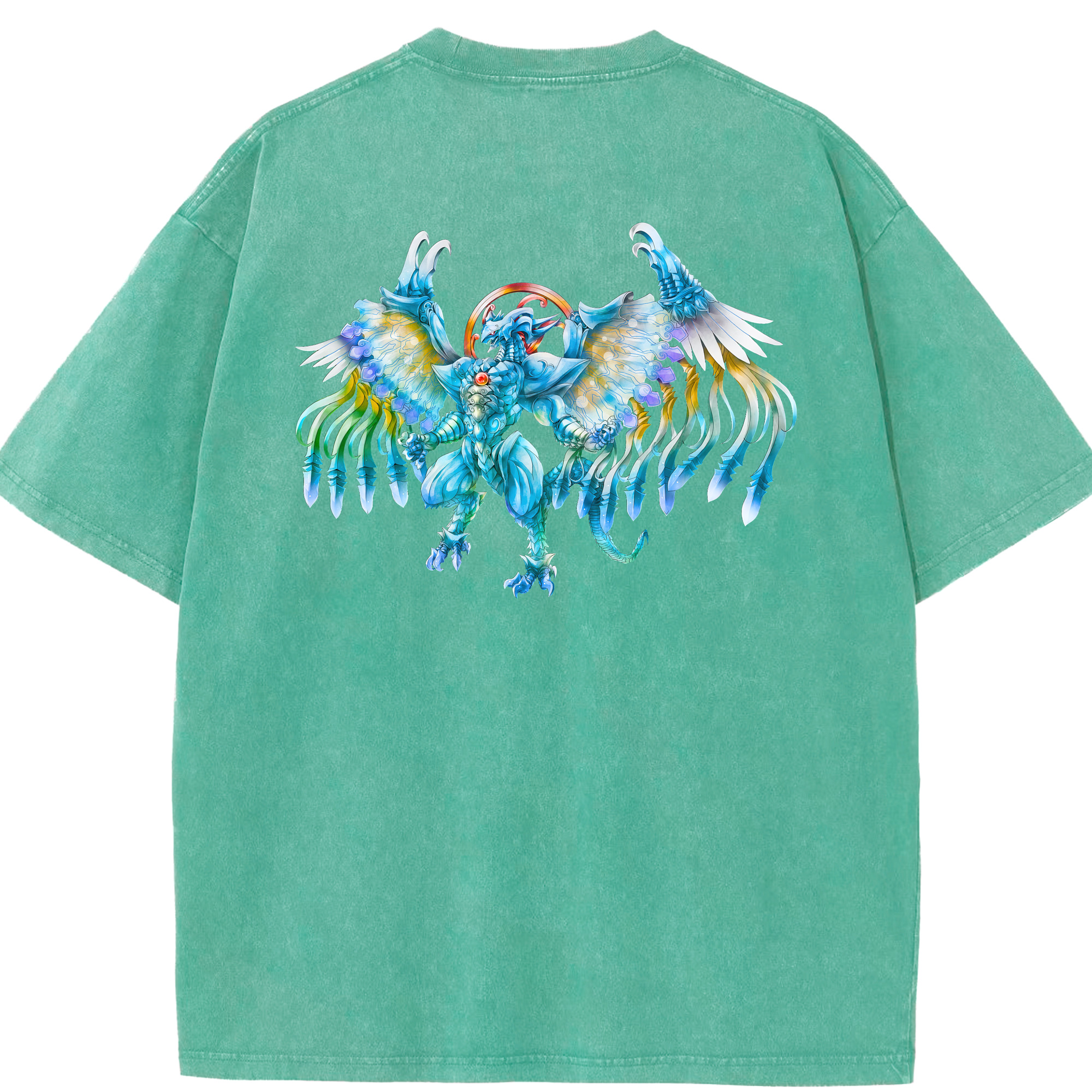 （画像用） 遊☆戯☆王 Yu-Gi-Oh! 綿100% ヴィンテージ風 半袖Tシャツ（背面プリント）